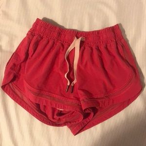Coral Lululemon Shorts